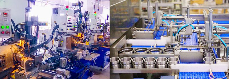 A picture of the bearing production process